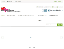 Tablet Screenshot of ilovefundraising.com